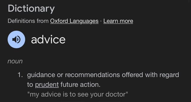The Paradox of Advice